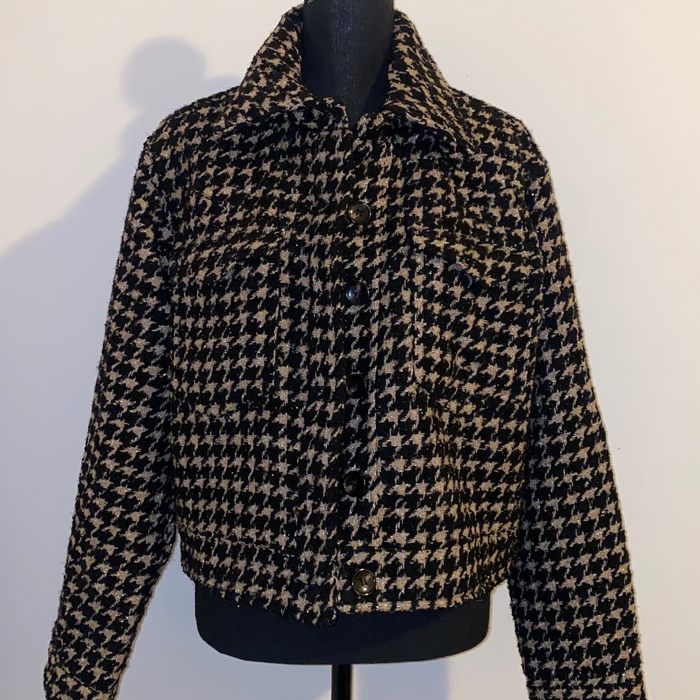 Avec Les Filles Houndstooth Jacket